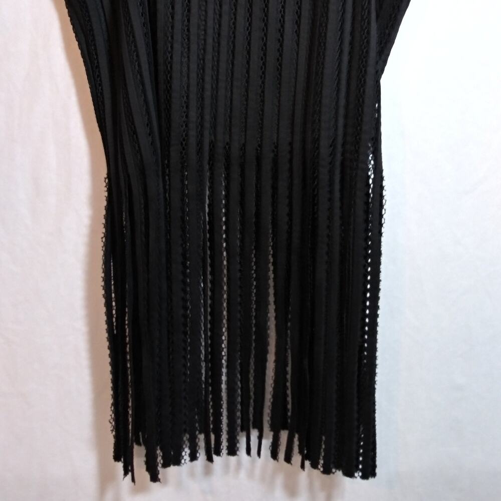 Charlotte Russe Black Fringe Sleeveless Western Festival Juniors Top Size XL - Picture 3 of 7